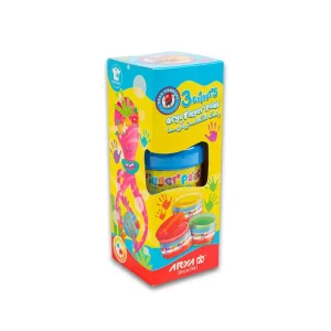 رنگ انگشتی ۳ رنگ آریا مخصوص کودکان Aria Finger Paint