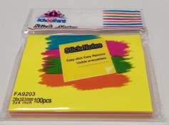 نوت استیک بزرگ ۱۰۱×۷۶ اسکول مکس رنگی برای یادداشتهای طولانی