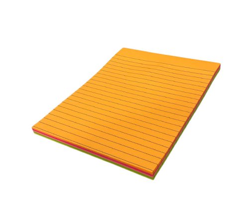 نوت استیک خطدار اسکول مکس سایز ۱۵۰×۲۰۰ میلیمتر رنگی با چسب با کیفیت مناسب نوشتن برنامه روزانه