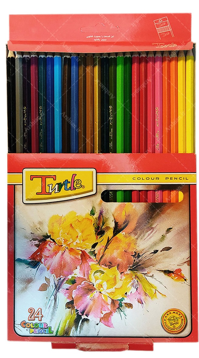 مداد رنگی ۲۴ رنگ لاکپشت