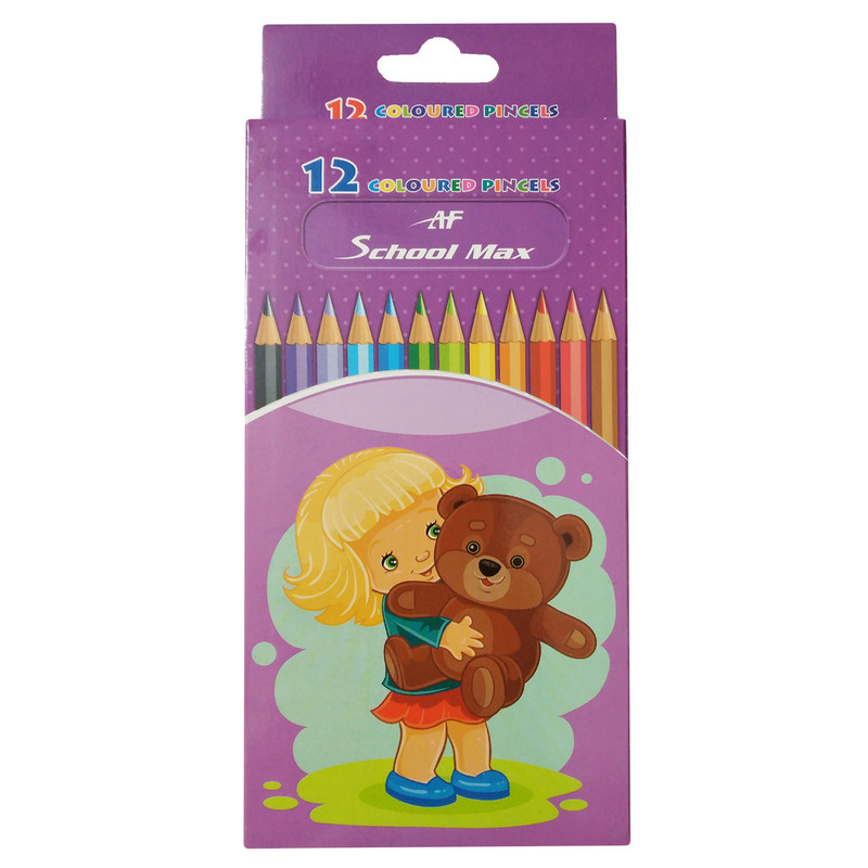 مداد رنگی ۱۲ رنگ اسکول مکس