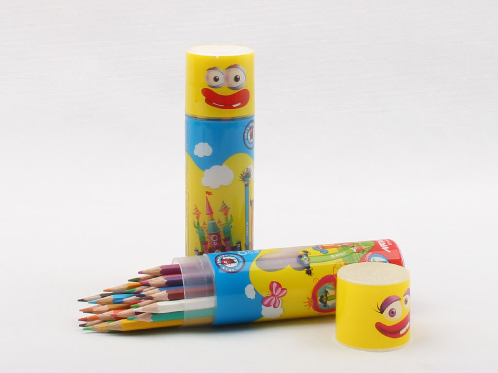 مداد رنگی ۲۴ رنگ لولهای آریا | بستهبندی جذاب با رنگهای زنده و باکیفیت برای کودکان و هنرمندان