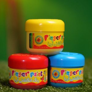 رنگ انگشتی ۳ رنگ آریا مخصوص کودکان Aria Finger Paint
