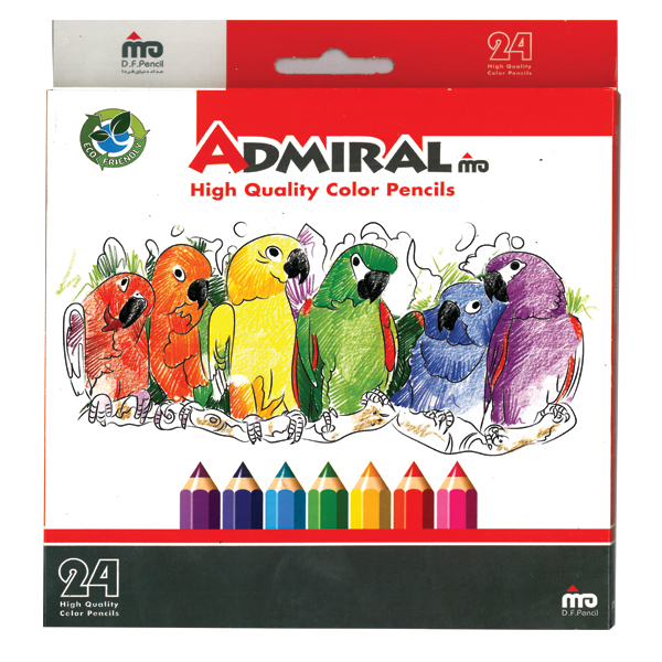مداد رنگی ۲۴ رنگ ادمیرال
