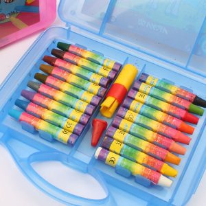 پاستل روغنی ۱۸ رنگ طلقی آریا Arya Oil Pastel 18 Colors Transparent Box