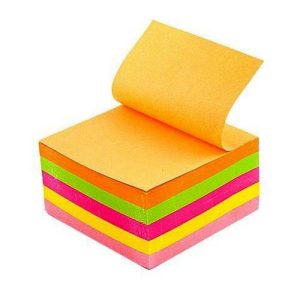 نوت استیک چسبدار ۷۶×۷۶ اسکول مکس رنگی برای یادداشتبرداری