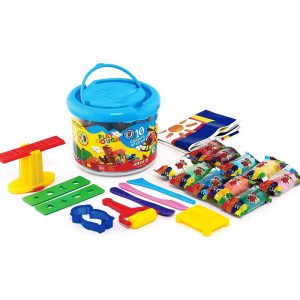 خمیر بازی ۱۰ رنگ سطلی آریا Arya Play Dough Bucket 10 Colors