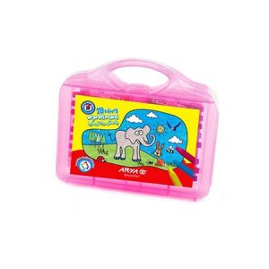 پاستل روغنی ۱۸ رنگ طلقی آریا Arya Oil Pastel 18 Colors Transparent Box