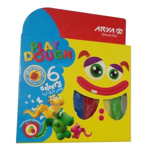 خمیر بازی ۶ رنگ مقوایی آریا Arya Play Dough 6 Colors Box