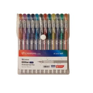 خودکار ۱۲ رنگ اکلیلی کریتورز کلاس با رنگهای براق و درخشان