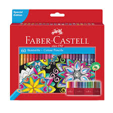 مداد رنگی ۶۰ رنگ فابر کاستل اصل با کیفیت بالا و رنگ‌های متنوع