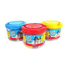 خمیر بازی ۵ رنگ سطلی آریا Arya Kids Play Dough 5 Colors