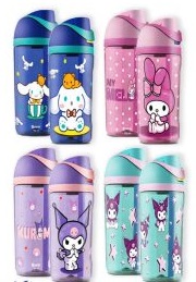 مقمه کودکانه شوتای مدل 6520 با نی و قفل، ظرفیت 550 میل