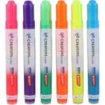 تصویر هایلایتر جوهر مایع کریتورز کلاس با رنگ‌های کلاسیک و نوک تخت