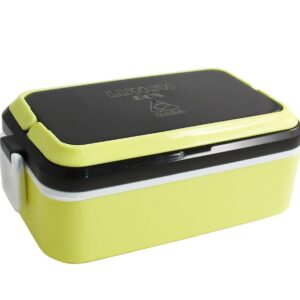 ظرف غذا کارا مدل مستطیل یک طبقه پلاستیکی با درب قفل‌دار