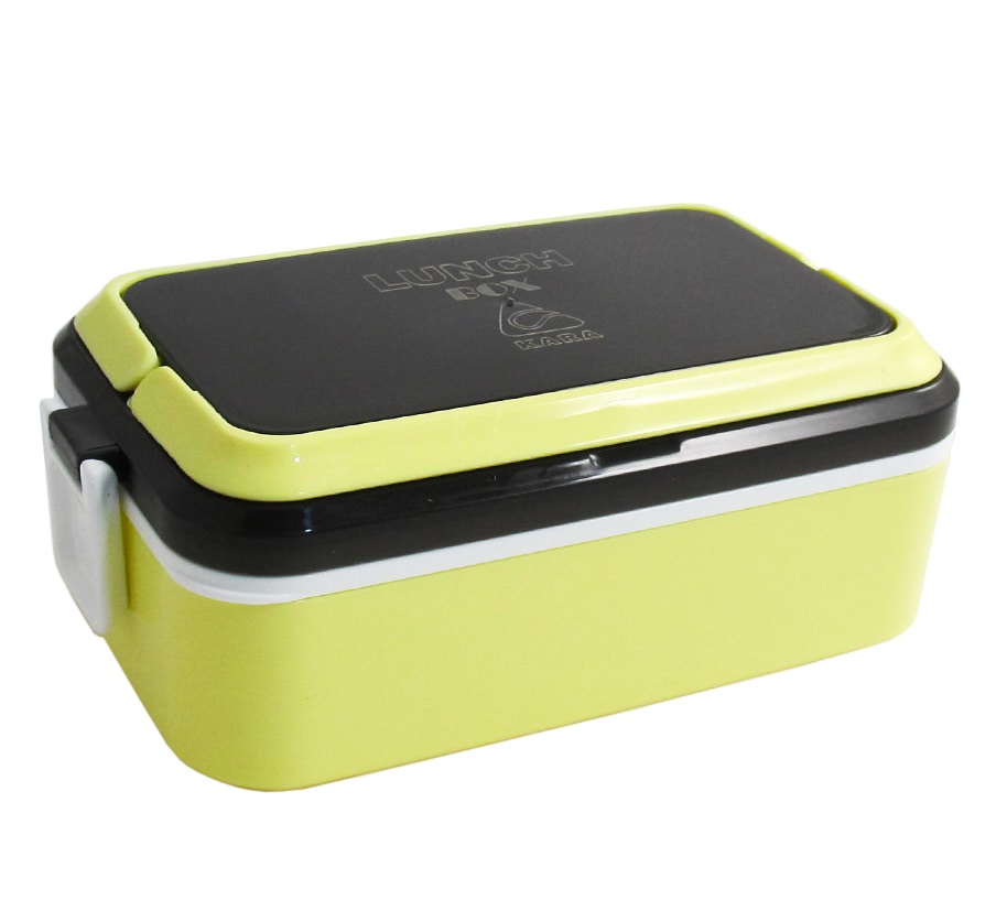 ظرف غذا کارا مدل مستطیل یک طبقه پلاستیکی با درب قفلدار