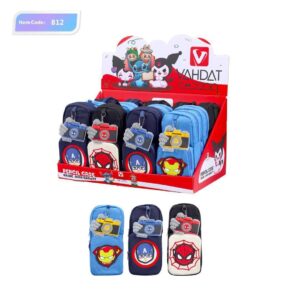 جامدادی وحدت مدل B812 با دو زیپ و طراحی فانتزی