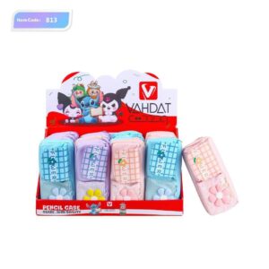 جامدادی وحدت مدل B813 با دو زیپ، پارچه‌ای، مقاوم و مناسب مدرسه