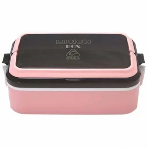 ظرف غذا کارا مدل مستطیل یک طبقه پلاستیکی با درب قفل‌دار