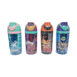 قمقمه کودک شوتای مدل 6537 نی‌دار و قفل‌دار با طرح فانتزی