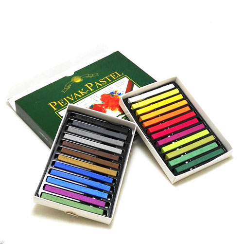 پاستل گچی پژواک 24 رنگ مدل Soft Pastel XR24