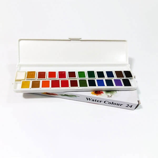 آبرنگ ۲۴ رنگ آقامیری Aghamiri Watercolor 24 Colors