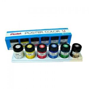 گواش ۶ رنگ پنتل Pentel Gouache 6 Colors