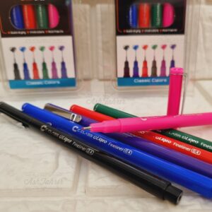 خودکار نوک نمدی سیکلاس ۶ رنگ C.Class Felt Tip Pen 6 Colors