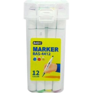 مارکر بیسیک ۱۲ رنگ Basic Marker 12 Colors