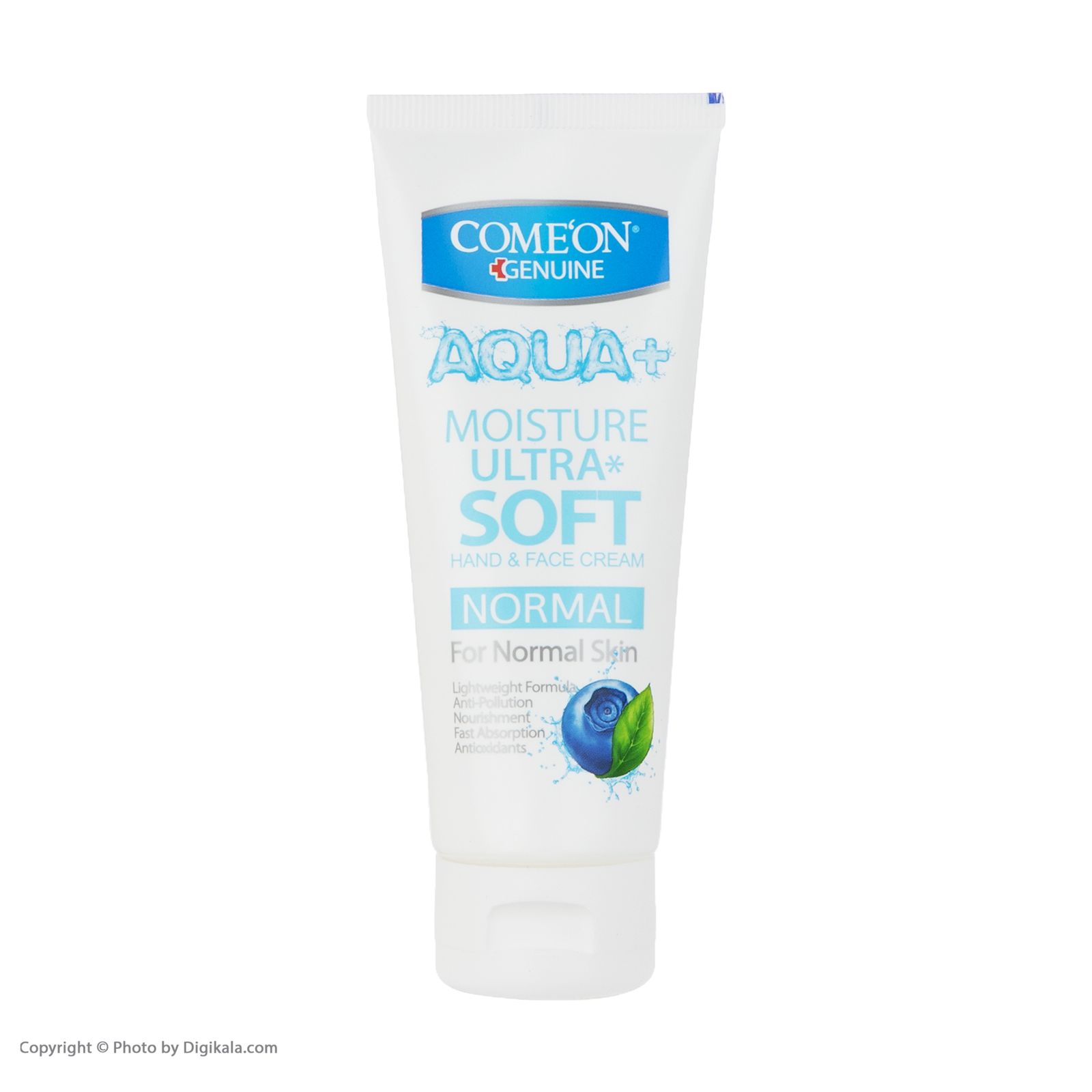 کرم مرطوب کننده کامان پوست معمولی با عصاره بلوبری برای شادابی پوست