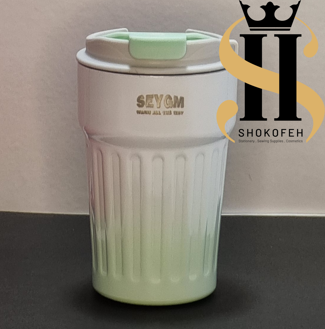 تراول ماگ پاستلی دو رنگ SEYGM با رنگهای ملایم