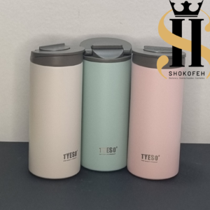 تراول ماگ قفل دار TYESO 360 میل رنگ صورتی مات