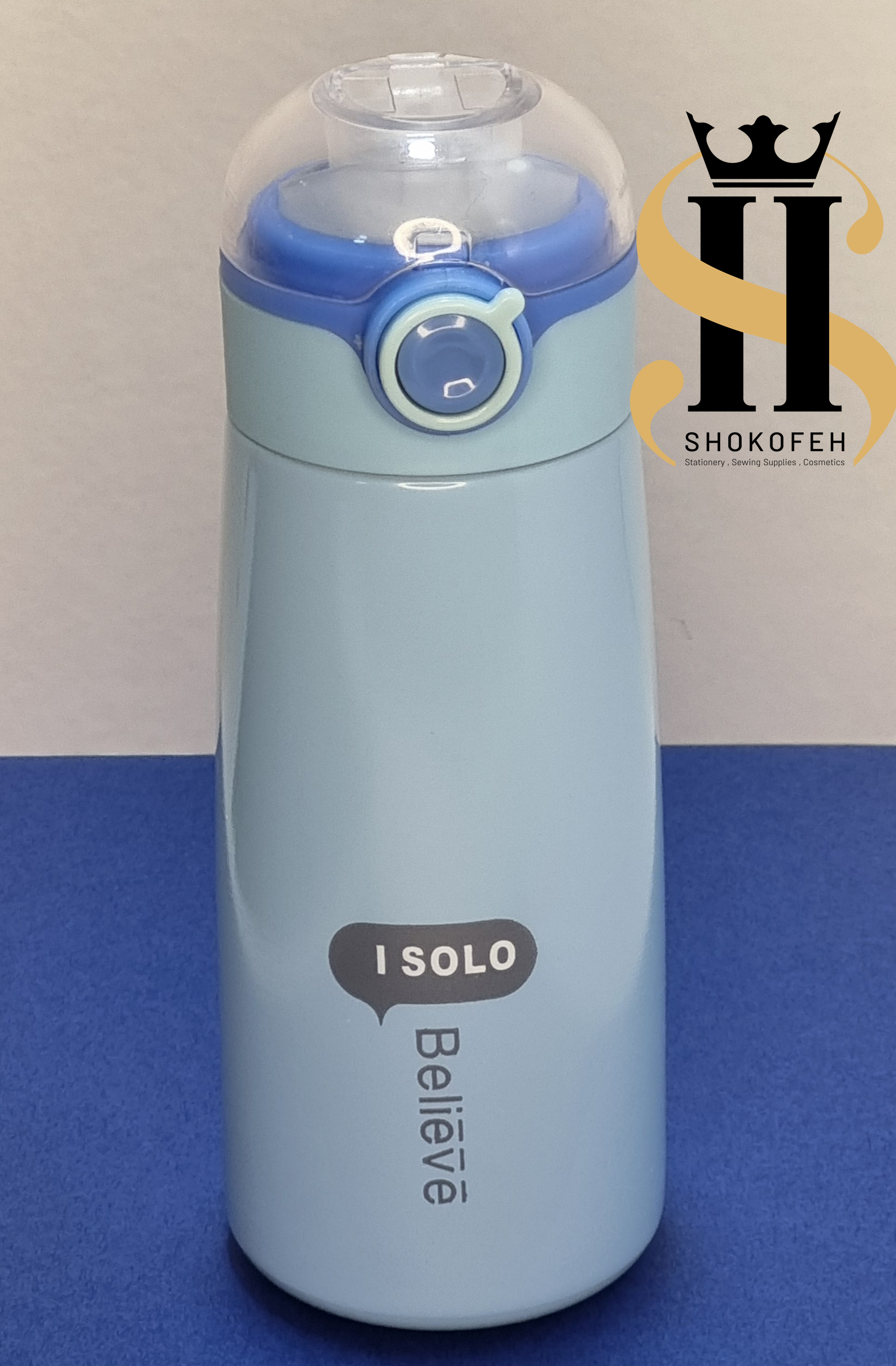 تراول ماگ مدل Believe 350 میل با بدنه استیل سفید/مشکی