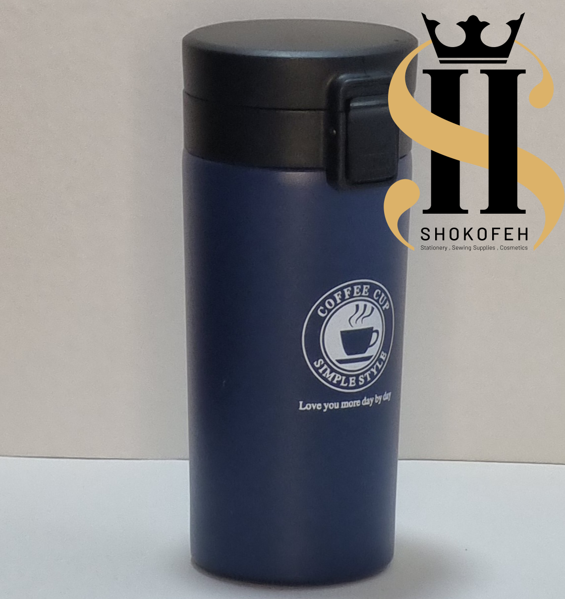 تراول ماگ کافی کاپ 350 میل بدنه استیل مات