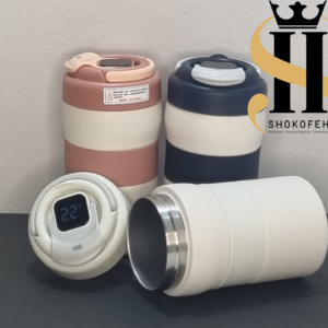 تراول ماگ نمایشگر دار کافی 400 میل با درب دیجیتال لمسی