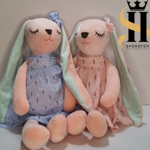 عروسک خرگوشی دخترانه با گوشهای بلند