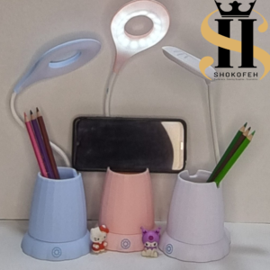 چراغ مطالعه فانتزی جاقلمی دار و هولدر موبایل.