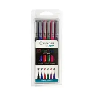 خودکار نوک نمدی سی‌کلاس 6 رنگ | C.Class Felt Tip Pen 6 Colors