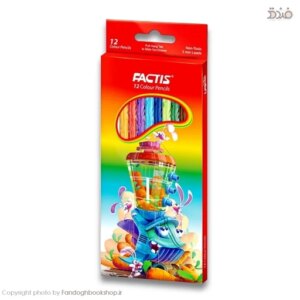 مداد رنگی 12 رنگ فکتیس (Factis) / جنس چوبی